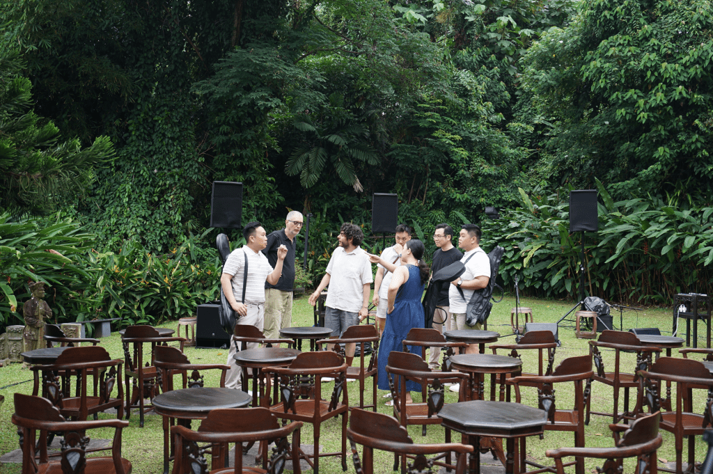 Musicians' rehearsal for preview performance in Singapore, 2024  © Asia-Europe Foundation