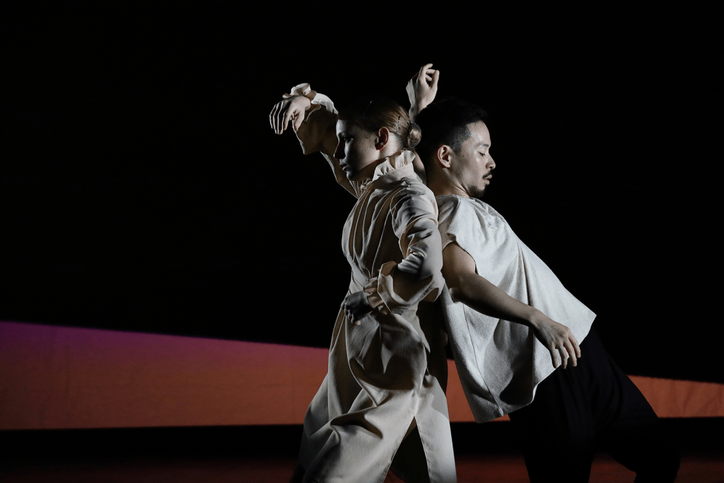 Snippet from 'The Golden Temple' at the Studio Theatre of School of the Arts (SOTA), which saw a collaboration between artists from Estonia, Japan and Singapore © Asia-Europe Foundation