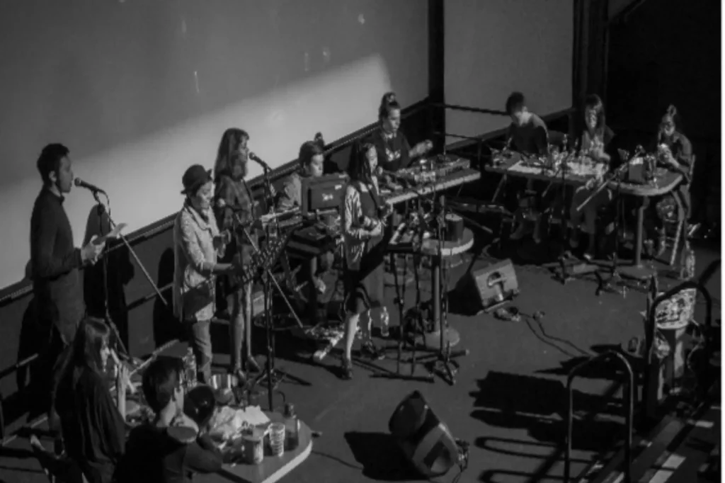 Live performance accompanying silent film screenings organised by AFA: Pan Si Dong (盘丝洞, The Cave of the Silken Web, Dan Duyu, 1927) screening in 2017 © Asian Film Archive