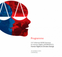 ASEMHRS21 – Programme